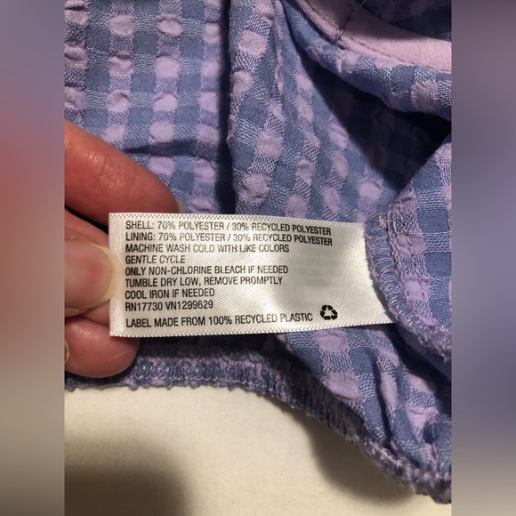 Wild Fable cropped underwire, purple top with puff sleeves, XXL - Picture 10 of 11